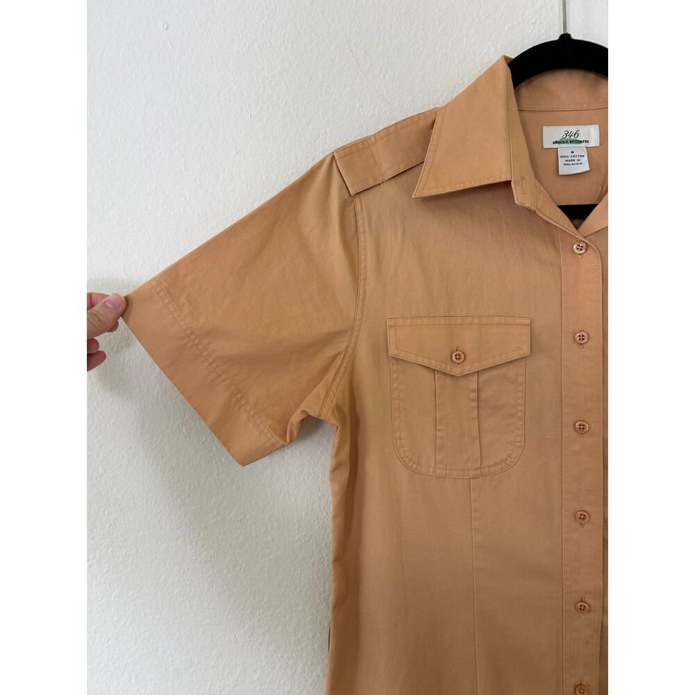 Brooks Brothers 346 Women's‎ 8 Peach/pink Dress career spring button down - Picture 3 of 10